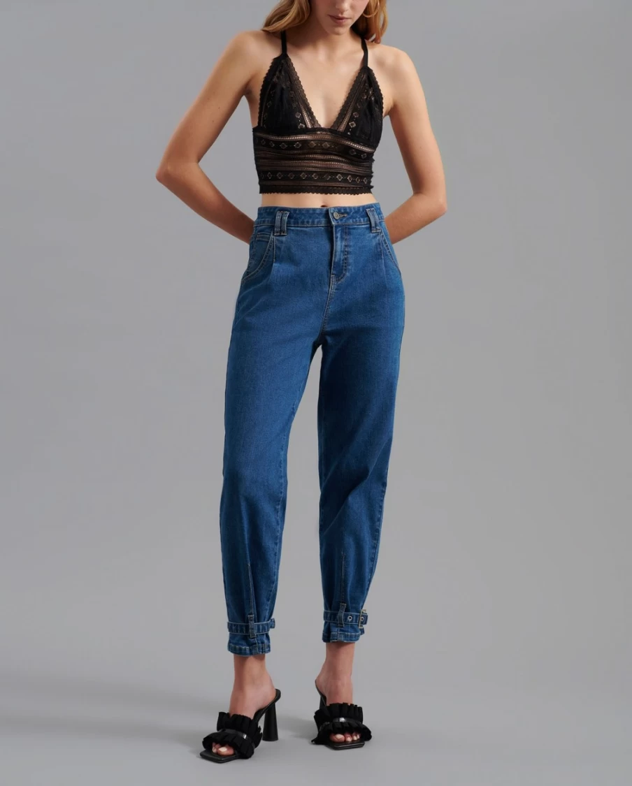 Anne Fontaine Blue Denim Jeans for Women - Classic Fit Stretch Jasone Jean