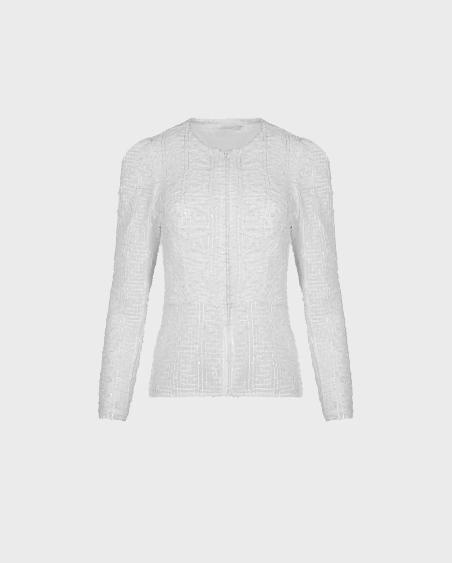 Anne Fontaine White Encrier Jacket - Elegant Women's Outerwear