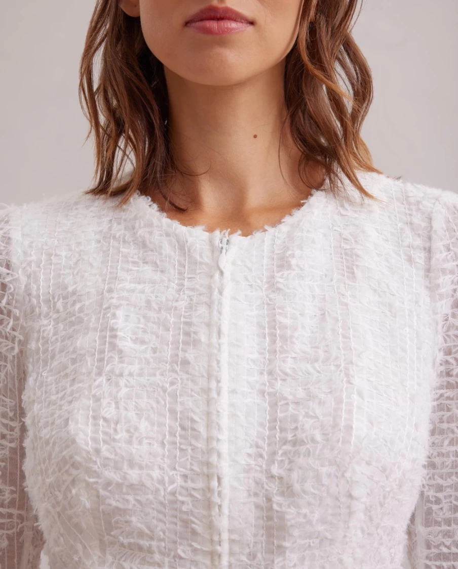 Anne Fontaine White Encrier Jacket - Elegant Women's Outerwear