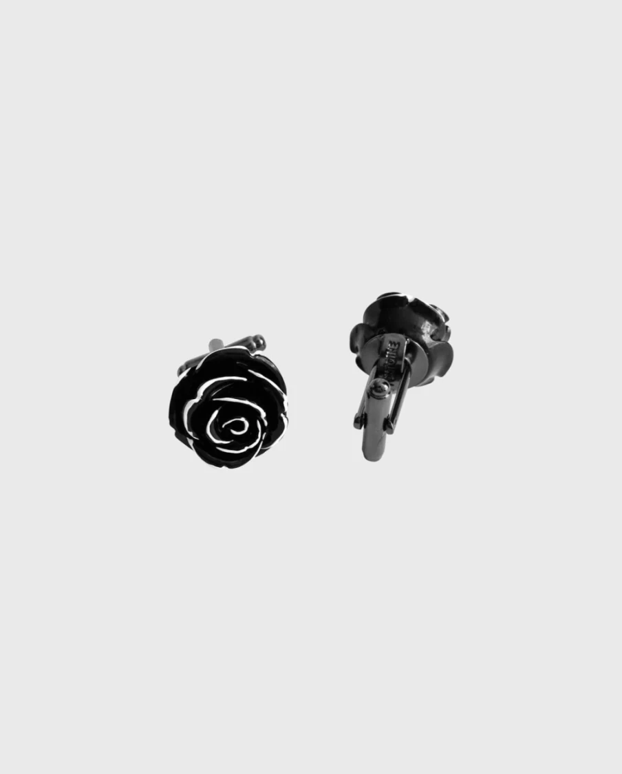 Anne Fontaine Lola Black Cufflinks for Men - Elegant Formal Dress Accessories