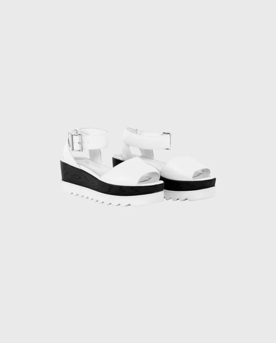 Anne Fontaine White Una Sandals - Elegant Women's Summer Footwear
