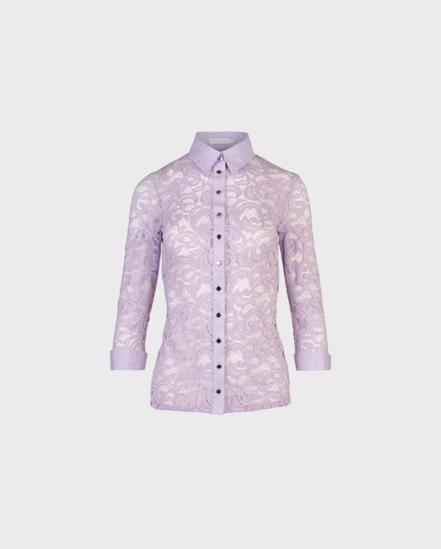 Anne Fontaine Lavandin Shirt in Parme Color - Elegant Women's Blouse