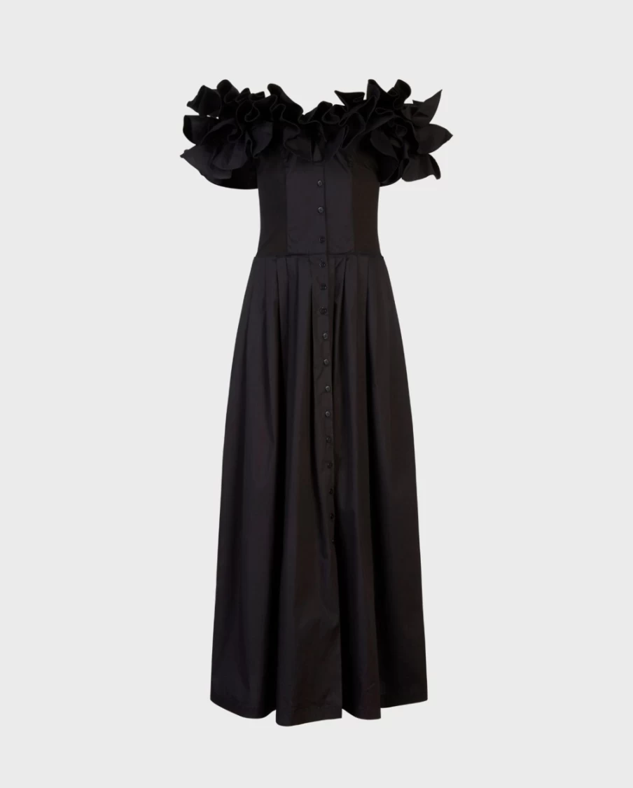 Anne Fontaine Black Oihana Dress - Elegant Women's Formal Wear