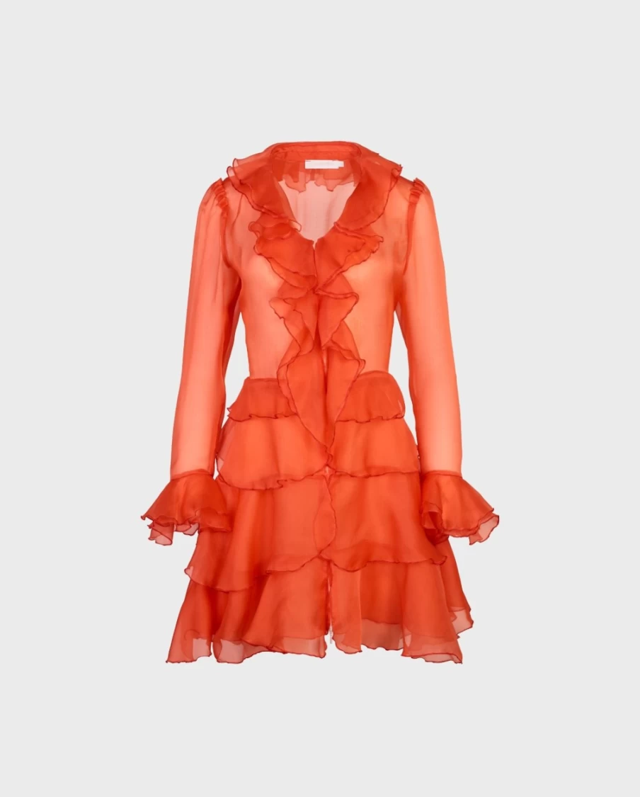 Anne Fontaine Orange Lavande Shirt Dress for Women - Elegant Casual Wear