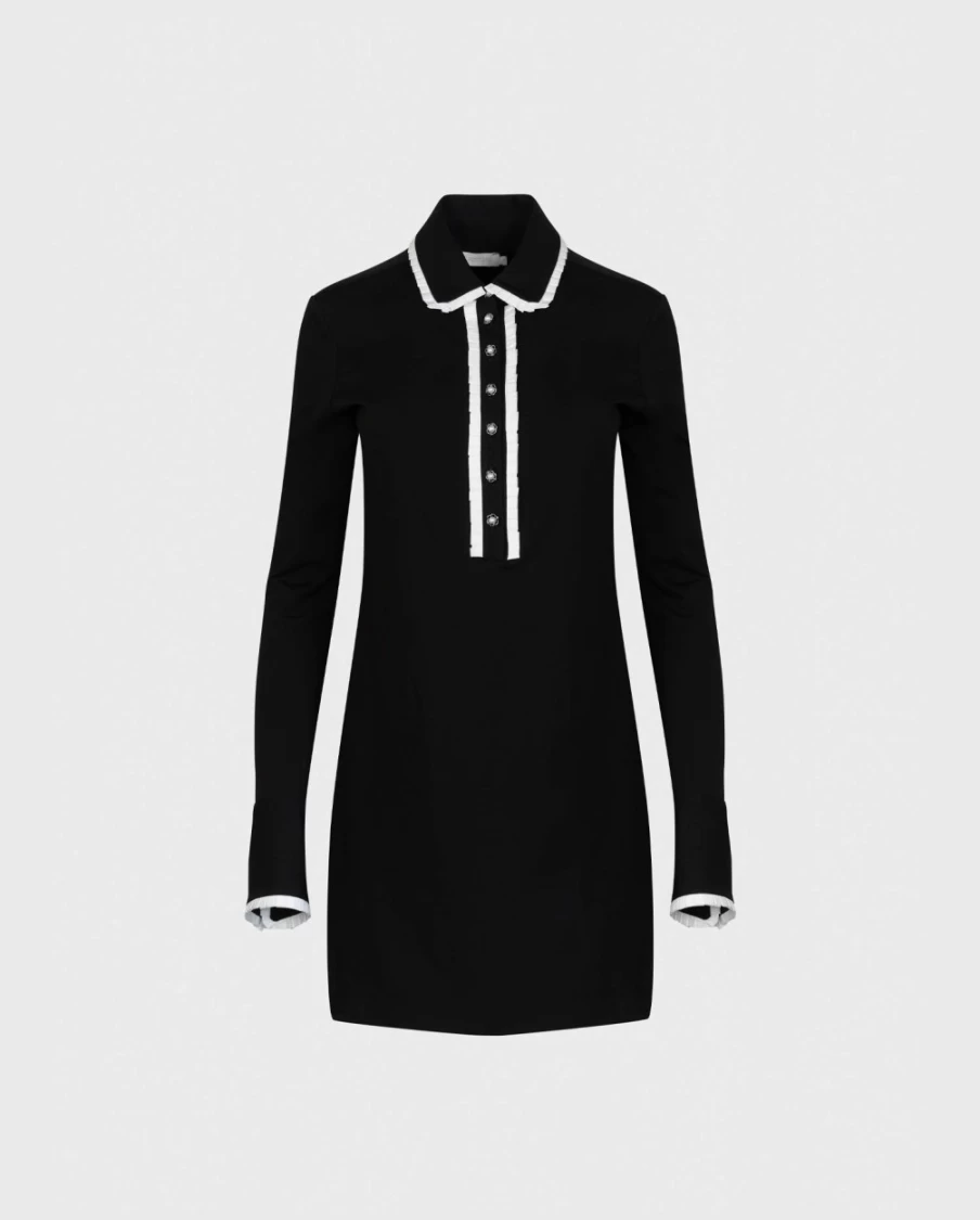 Anne Fontaine Black Estampe Dress - Elegant Women's Formal Wear