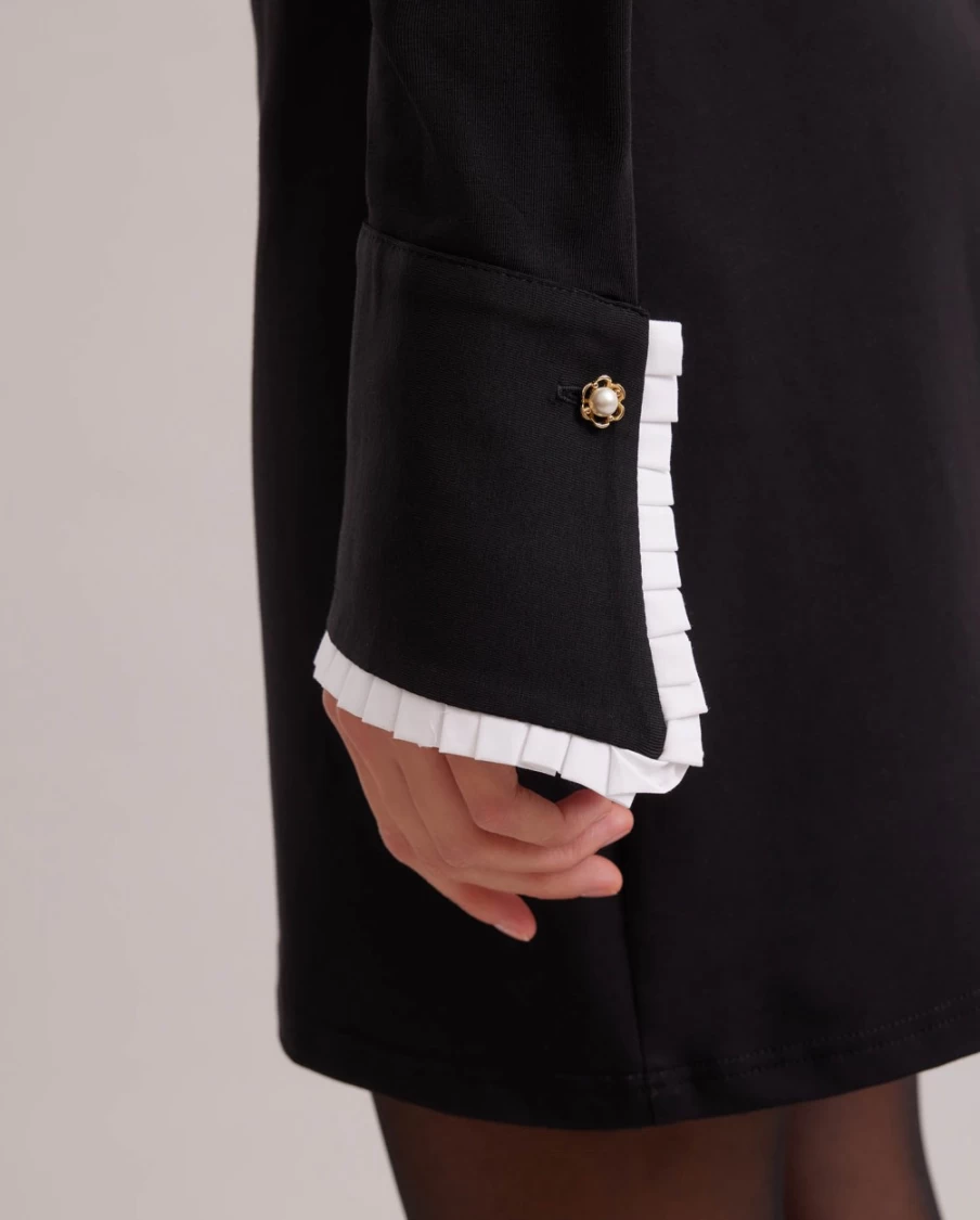 Anne Fontaine Black Estampe Dress - Elegant Women's Formal Wear