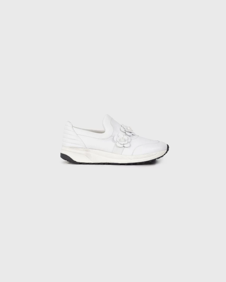 Anne Fontaine White Owell Sneaker - Women's Fashion Shoes