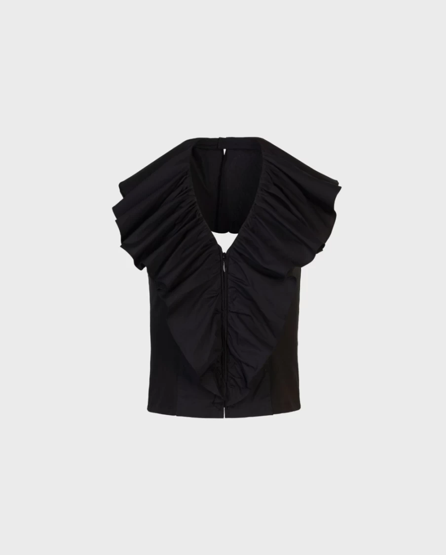 Anne Fontaine Black Vanes Shirt for Women - Elegant Long Sleeve Blouse