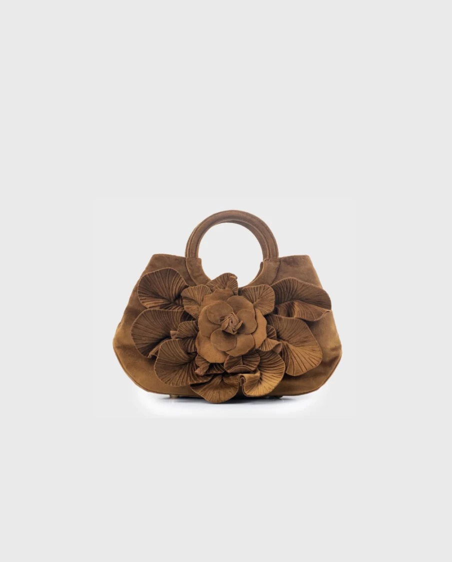 Anne Fontaine Scarlett Velvet Luxury Handbag for Women - Elegant Soft Velvet Designer Purse