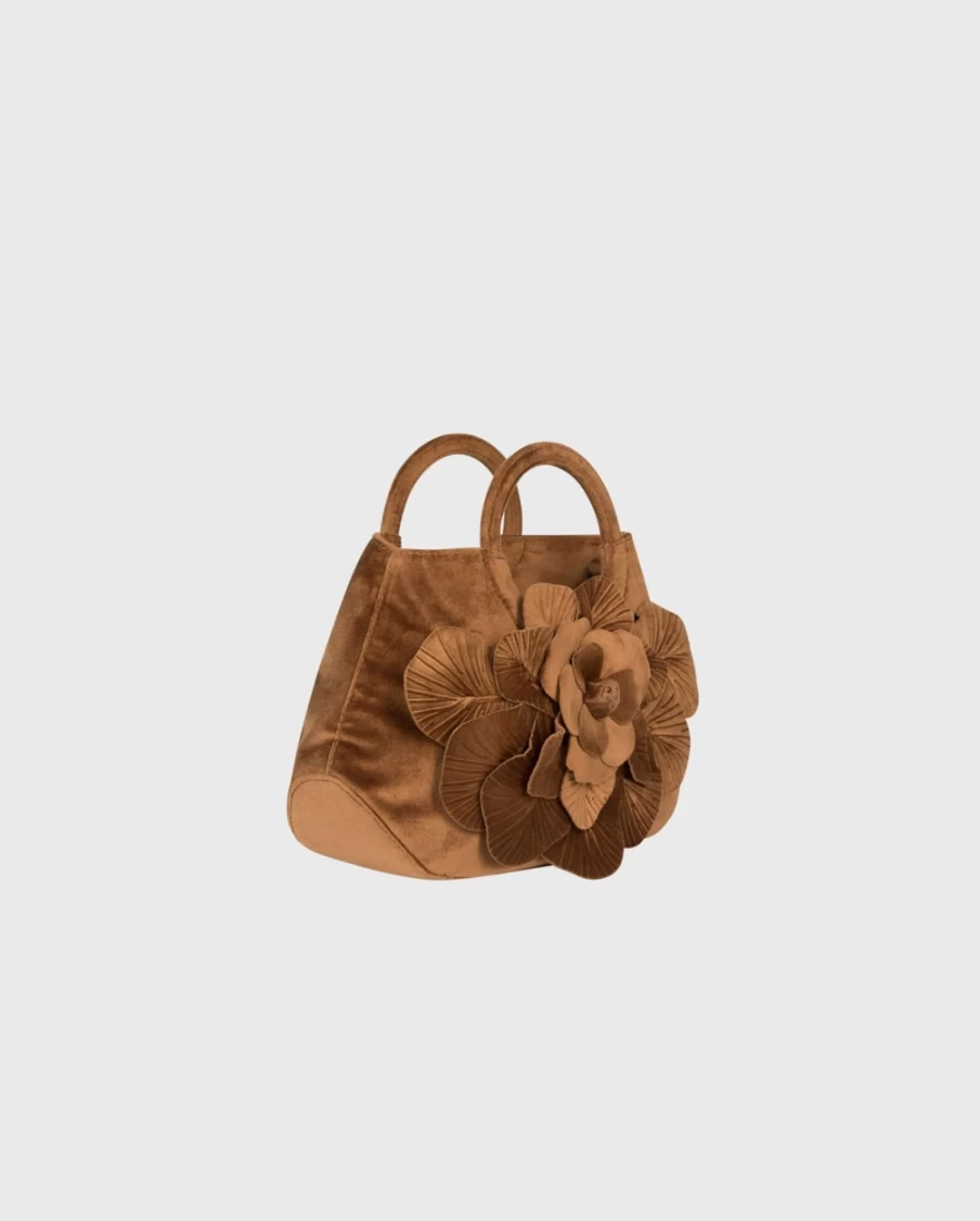 Anne Fontaine Scarlett Velvet Luxury Handbag for Women - Elegant Soft Velvet Designer Purse