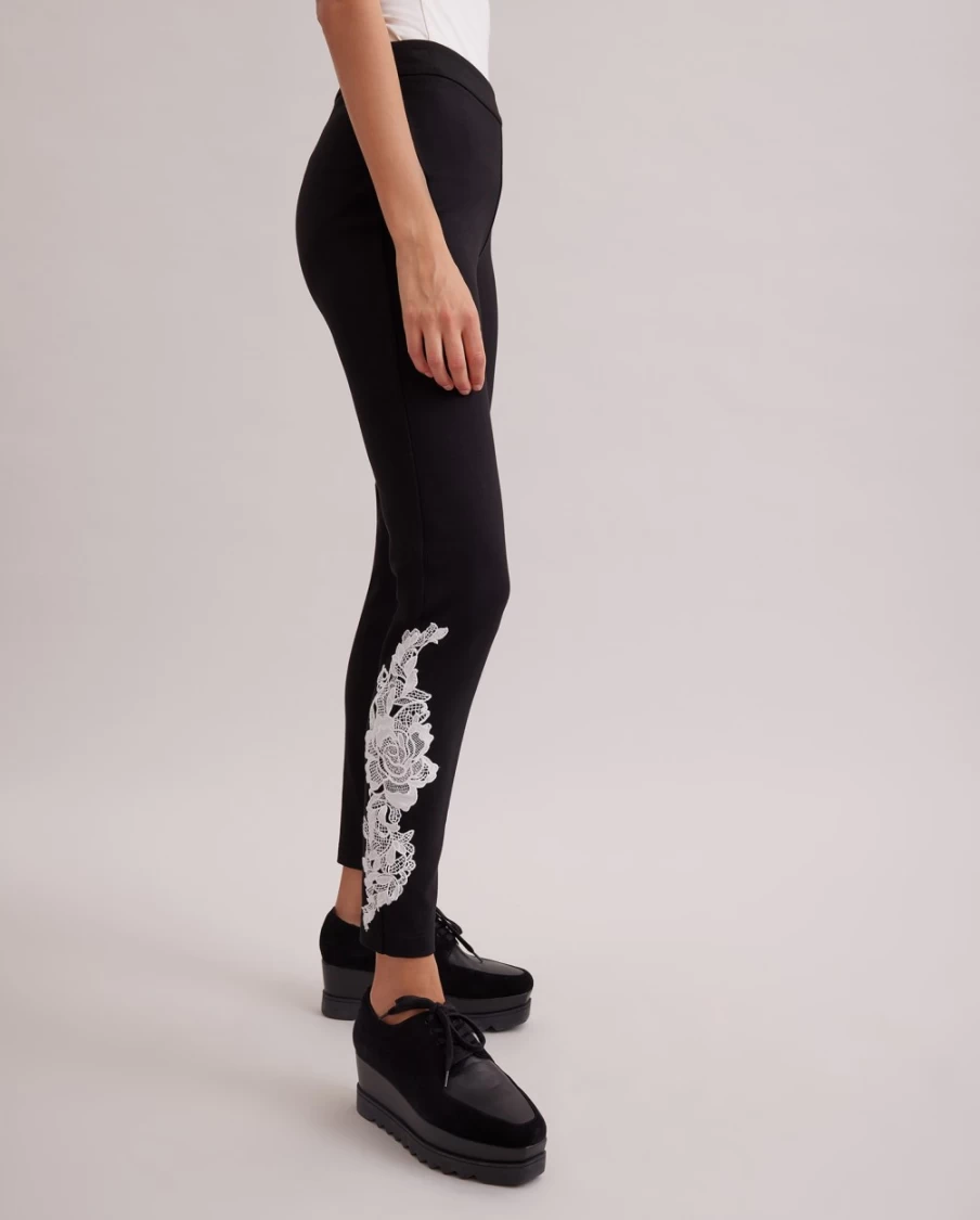 Anne Fontaine Lucile Black Leggings - High-Quality Women's Leggings
