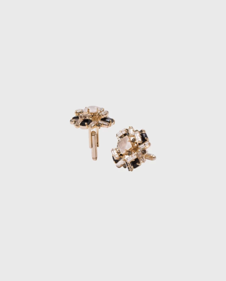 Anne Fontaine Olsen Silver-Tone Cufflinks for Men - Elegant French Designer Accessories