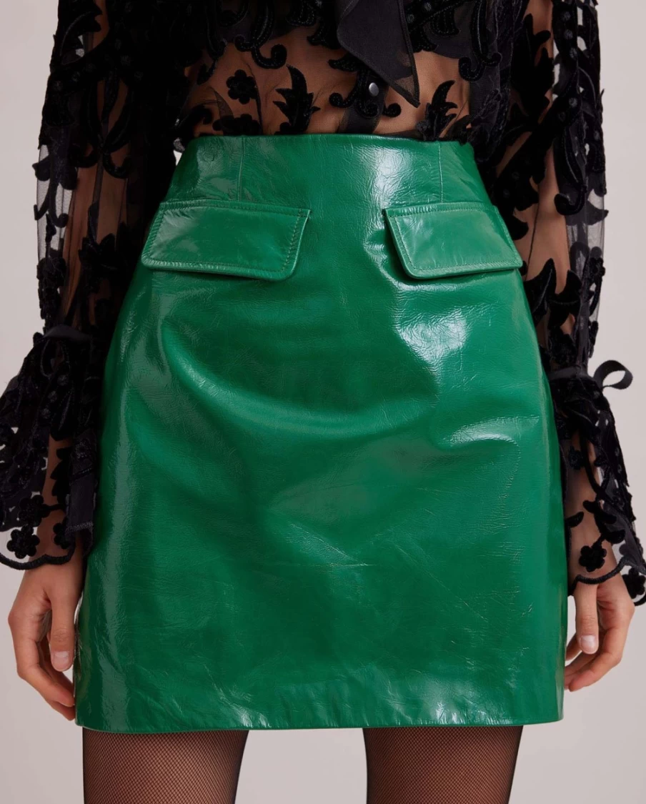 Anne Fontaine Green Femina Skirt - Elegant Women's Fashion Skirt