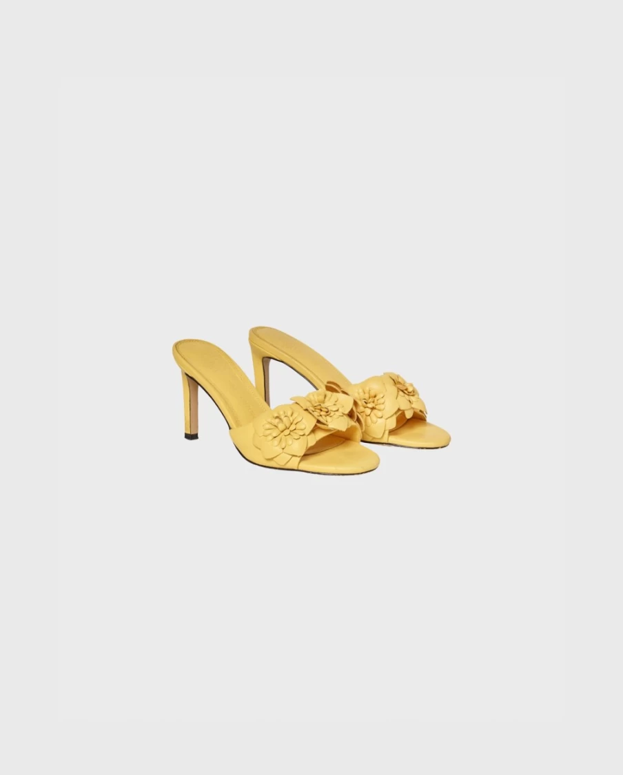 Anne Fontaine Yellow Camomille Heel - Elegant Women's Shoes