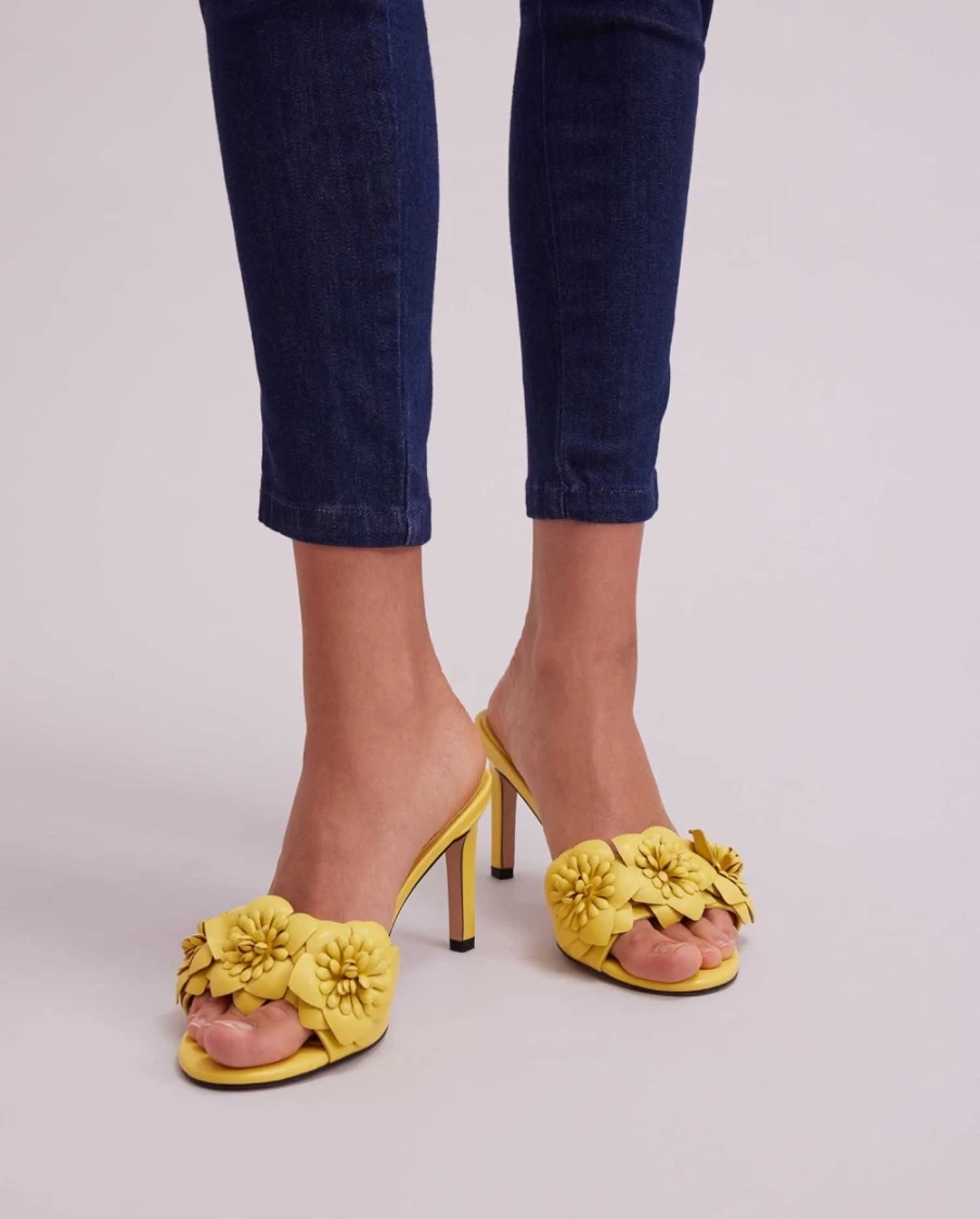 Anne Fontaine Yellow Camomille Heel - Elegant Women's Shoes