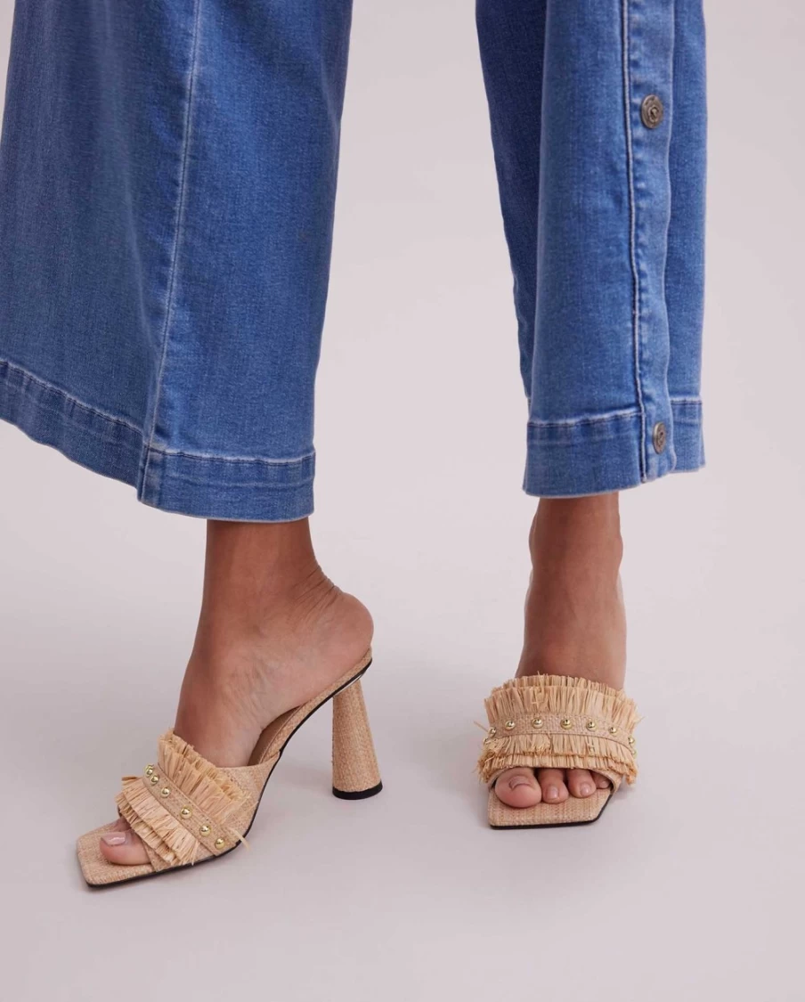 Anne Fontaine Alvar Heels in Gold - Elegant Women's Luxury High Heels
