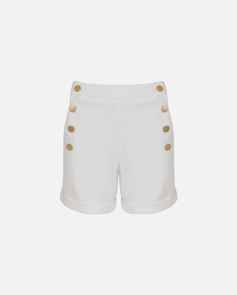 Anne Fontaine White Rosier Short Elegant Women's Apparel