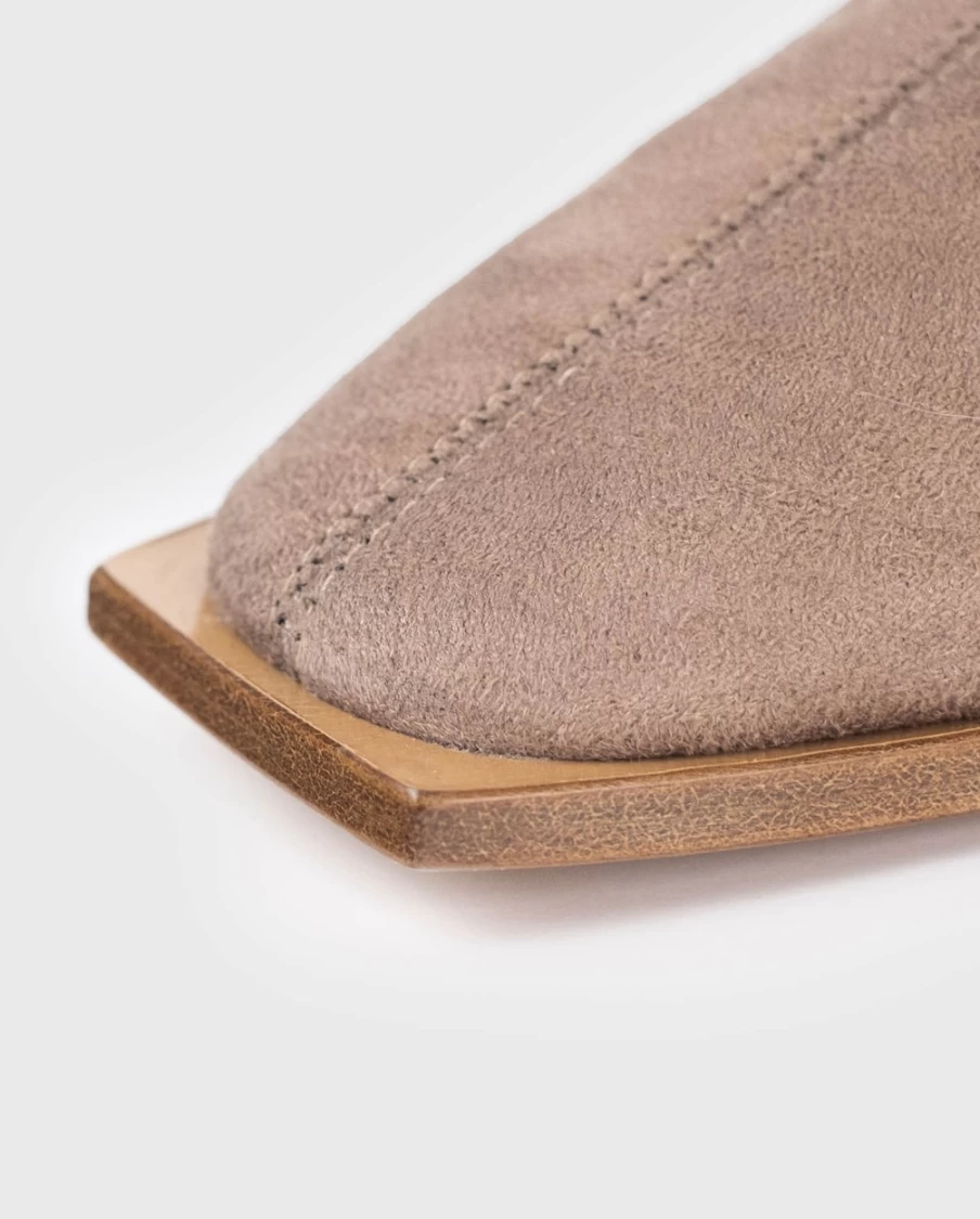 Anne Fontaine Grey Leather Journal Boots for Women
