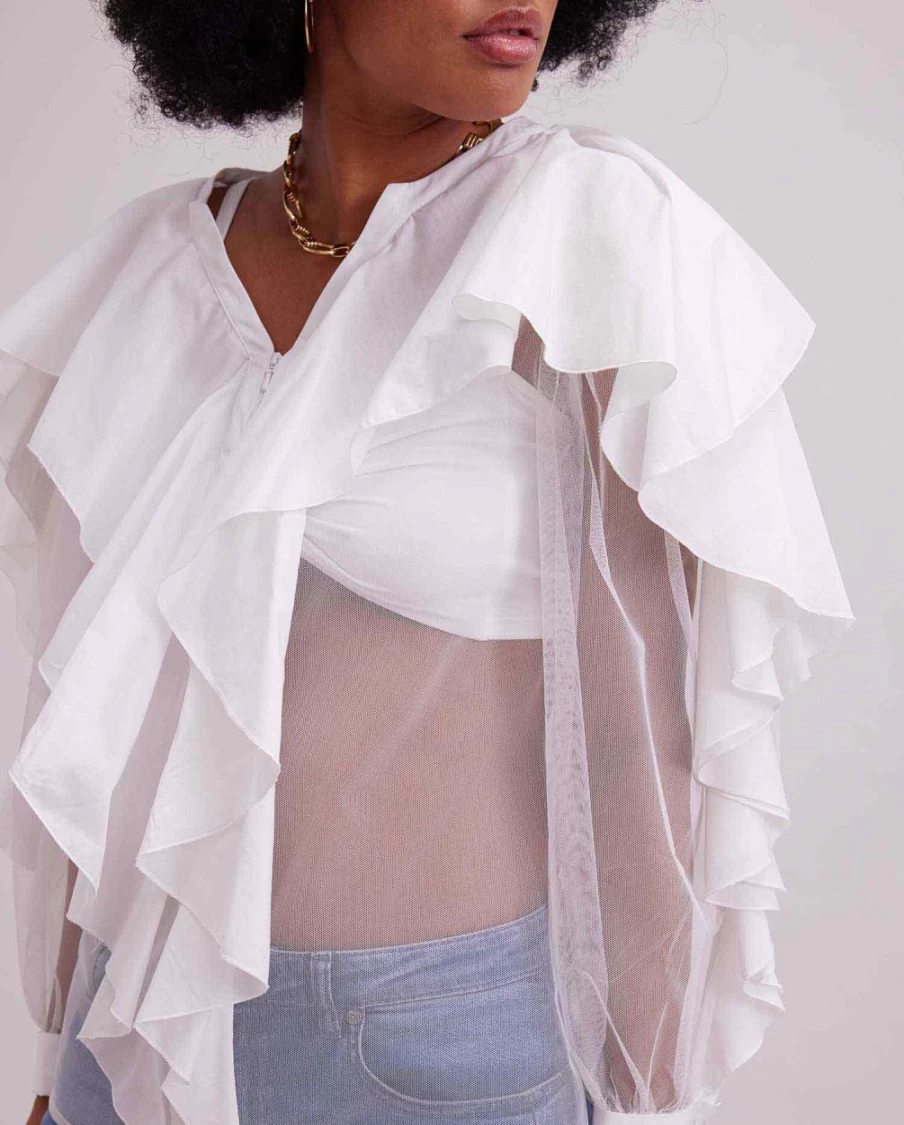 Anne Fontaine White Galerie Shirt for Women - Elegant Blouse
