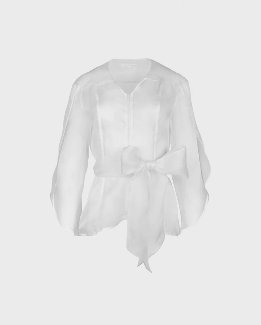 Anne Fontaine White Luxury Blouse for Women - Elegant Designer Top
