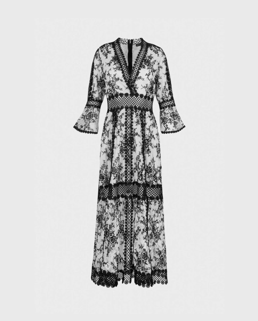 Anne Fontaine Amodio Black & White Dress | Elegant Women's Fashion