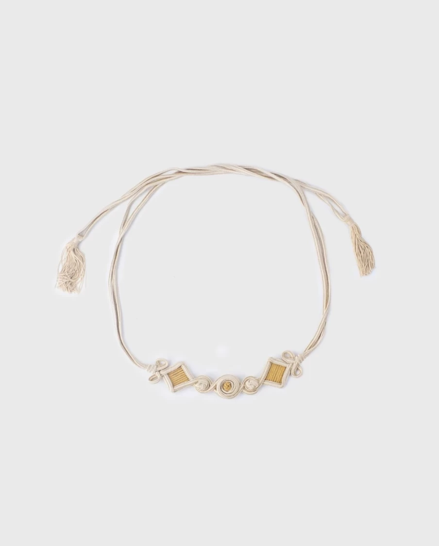 Anne Fontaine Rosalba Belt in Natural - Elegant Women's Leather Accessory