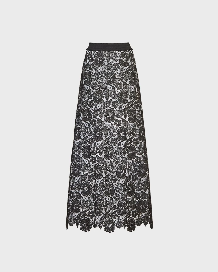 Anne Fontaine Black Cap Skirt - Elegant Women's Fashion Skirt