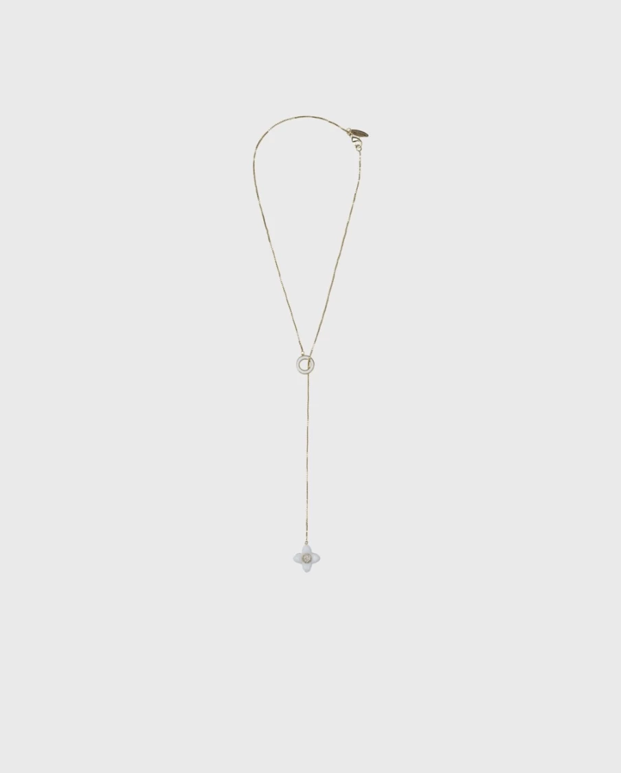 Anne Fontaine Elegant Iri Necklace - Timeless Crystal Pendant for Women