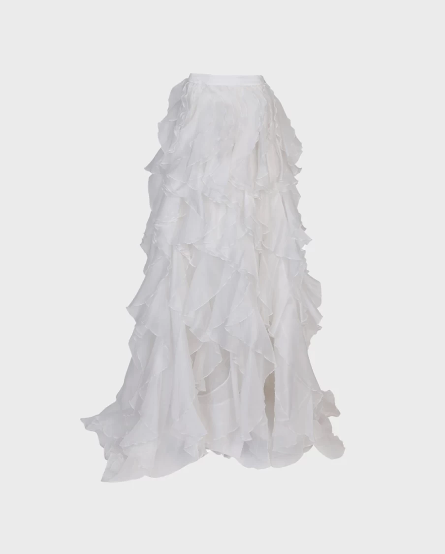 Anne Fontaine White Adoration Skirt - Elegant Women's Fashion Skirt