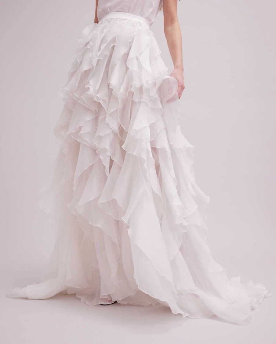 Anne Fontaine White Adoration Skirt - Elegant Women's Fashion Skirt
