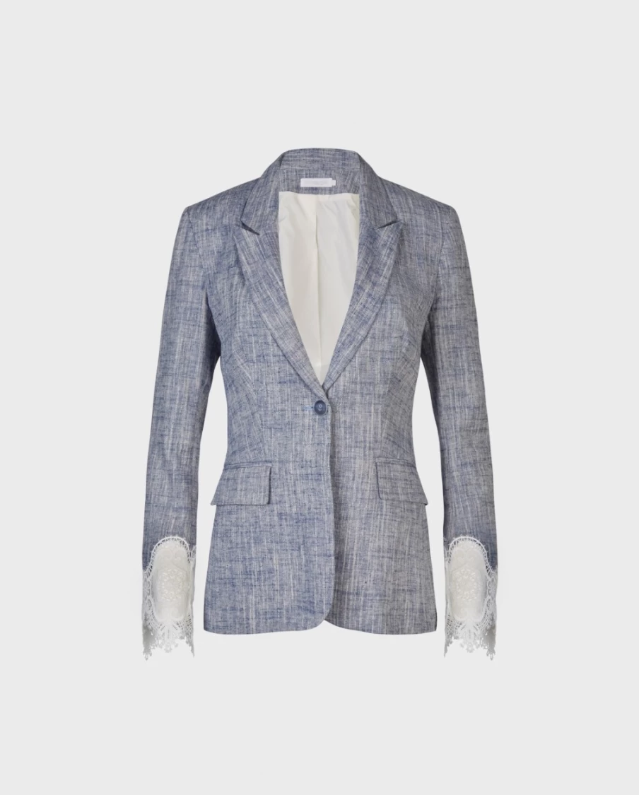 Anne Fontaine Blue Vatxi Jacket - Stylish Women's Outerwear Coat