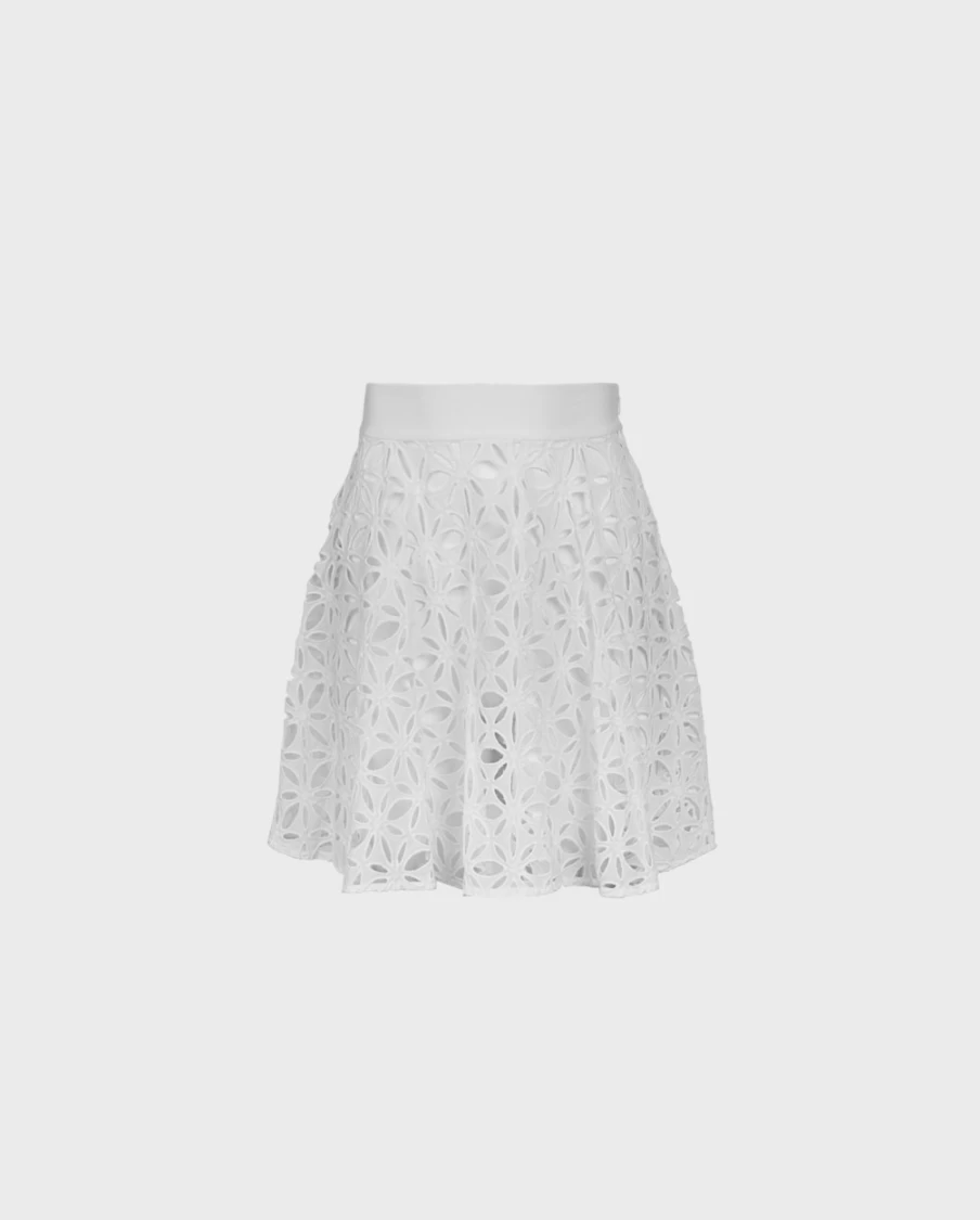 Anne Fontaine White Var Skirt - Elegant Women's Fashion Skirt