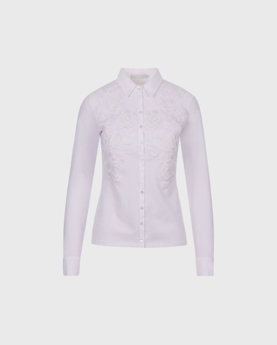 Anne Fontaine White Vianey Shirt for Women - Elegant Casual Blouse