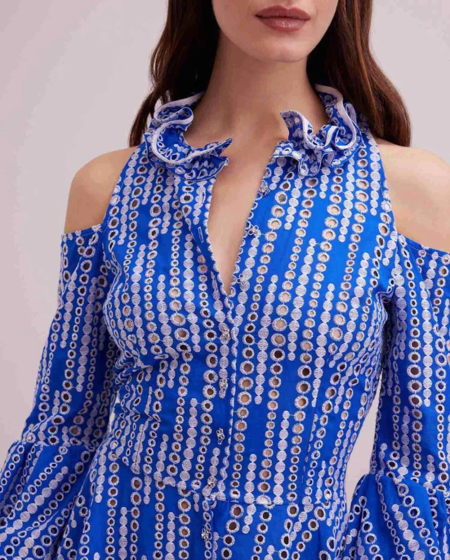 Anne Fontaine Denim Printemps Dress - Spring Blue Casual Wear