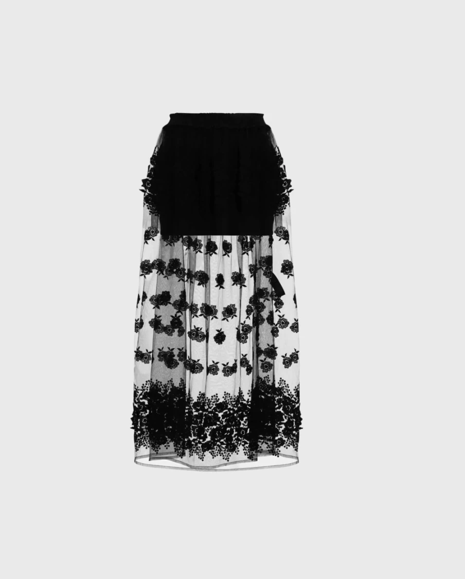 Anne Fontaine Black Paradis Skirt - Elegant Women's Fashion Skirt