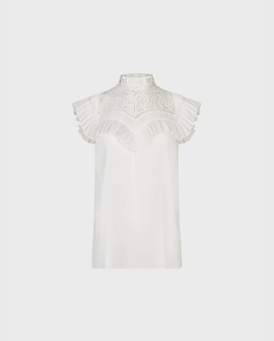 Anne Fontaine Velucia White Blouse for Women - Elegant Casual Top