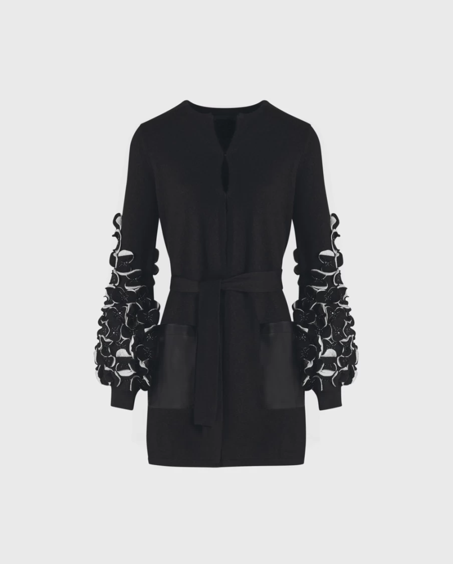 Anne Fontaine Laure Sweater - Black & White Knitwear for Women