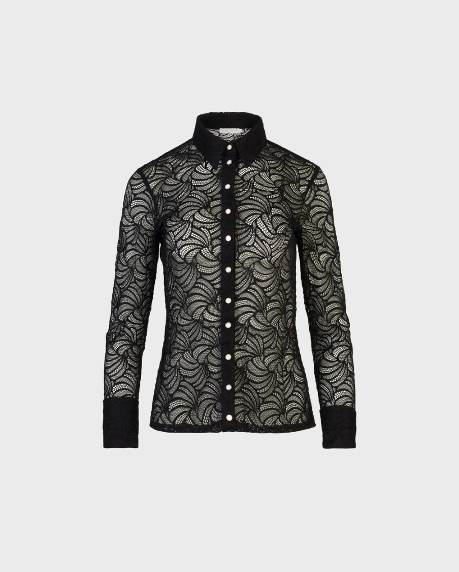 Anne Fontaine Black Atelier Shirt - Elegant Women's Top for Stylish Outfits