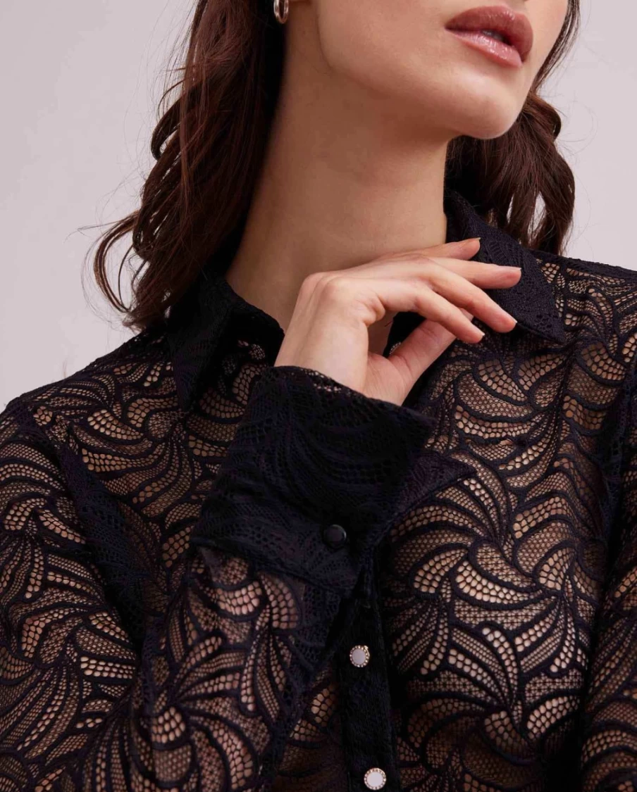 Anne Fontaine Black Atelier Shirt - Elegant Women's Top for Stylish Outfits