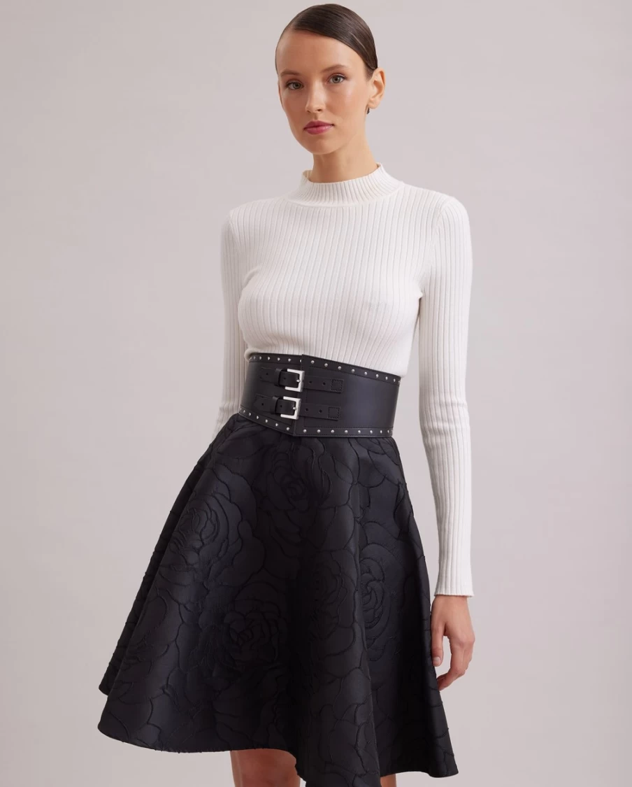 Anne Fontaine Black Comedie Skirt - Elegant Women's Fashion Skirt