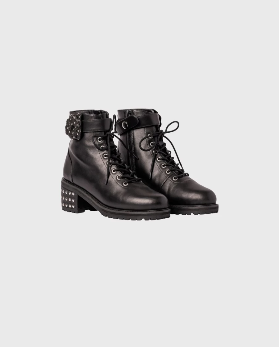 Anne Fontaine Black Nashville Boots for Women - Premium Leather Ankle Boots