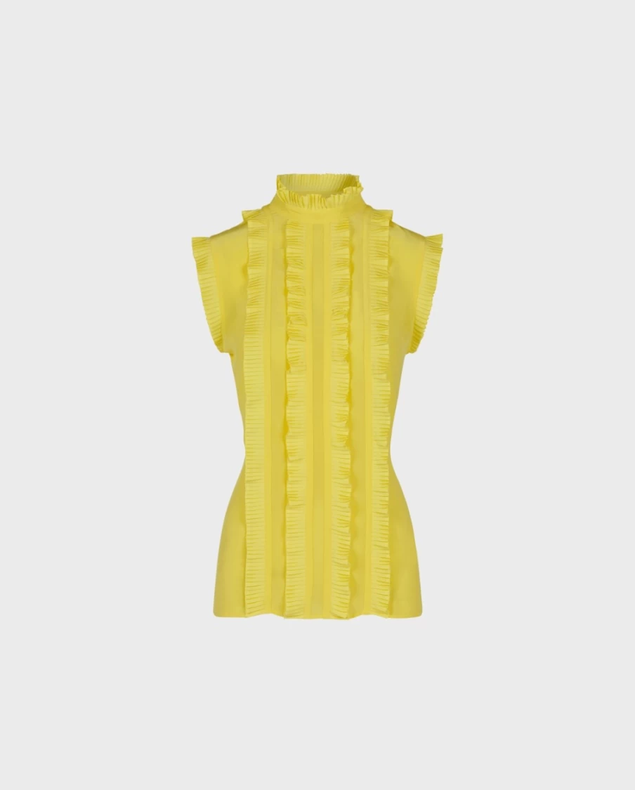Anne Fontaine Yellow Vinny Blouse - Elegant Women's Top