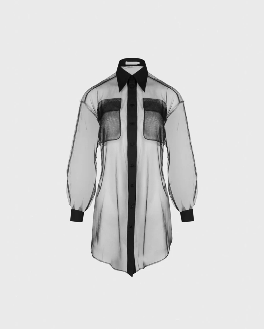 Anne Fontaine Black Brasilia Shirt - Elegant Women's Top