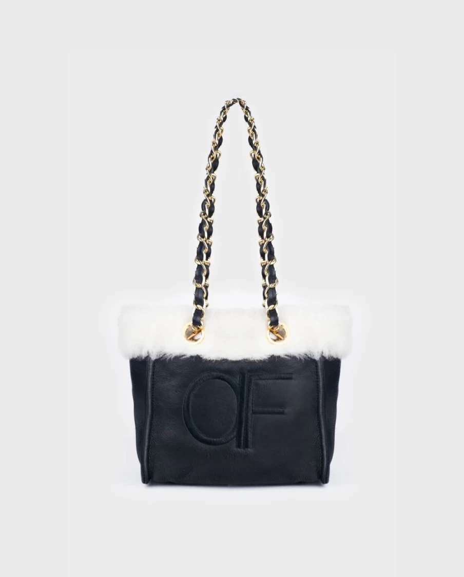 Anne Fontaine Black Felix Handbag - Elegant Designer Purse for Women