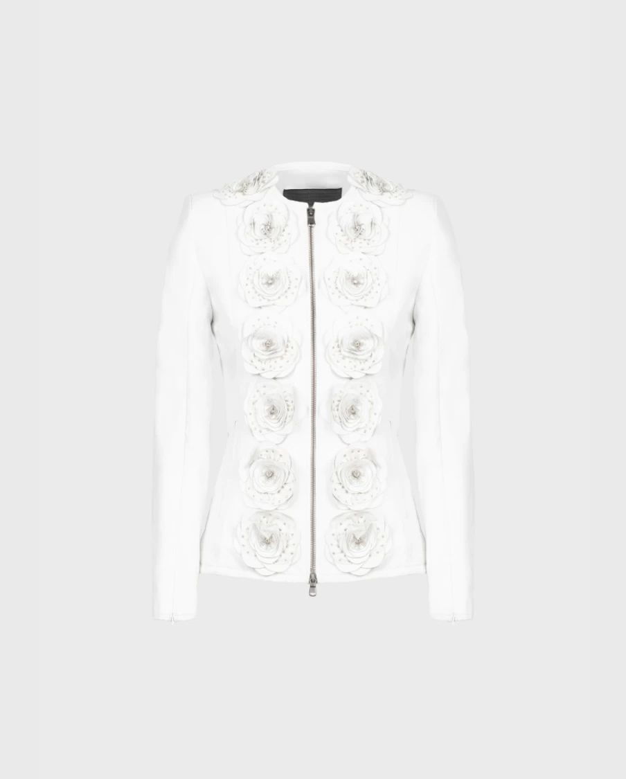 Anne Fontaine White Loryna Jacket - Elegant Women's Outerwear