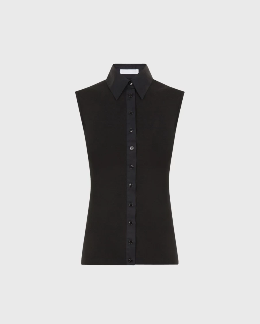 Anne Fontaine Nuage Sm Black Shirt - Elegant Women's Top