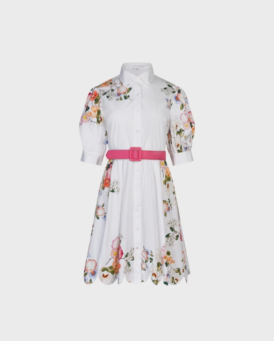 Anne Fontaine White Mimosa Dress - Elegant Women's Formal Wear