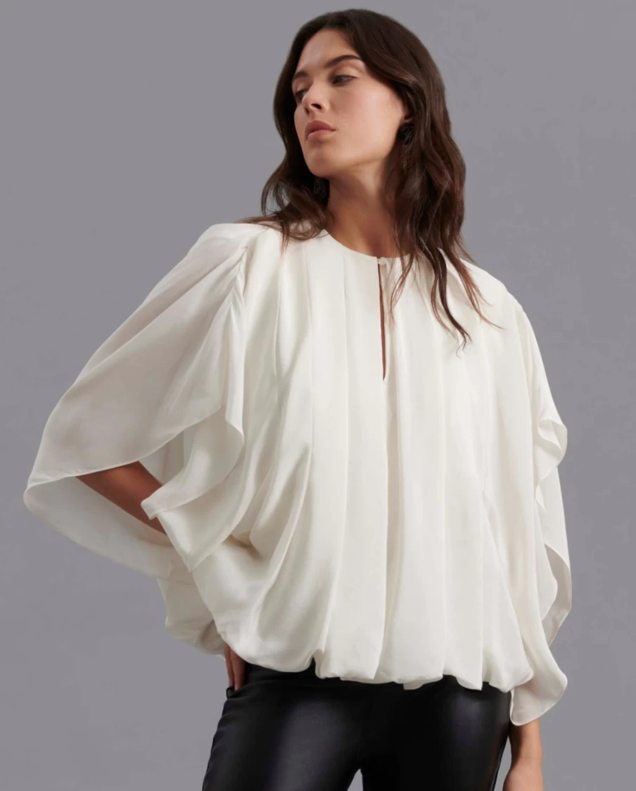 Anne Fontaine White Poeme Blouse - Elegant Women's Top