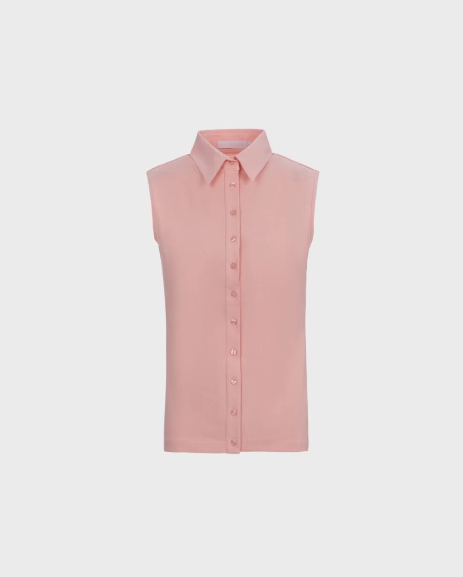 Anne Fontaine Nuage Shirt in Soft Pink | Elegant Women's Blouse