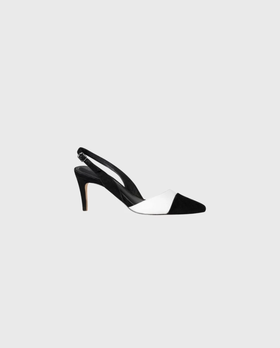 Anne Fontaine Black & White Jakie Heel - Elegant Women's Shoes